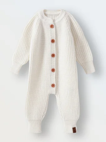 Вязаный комбинезон Woolly, Экрю