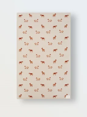 Мягкий вязаный плед "Лошадки"