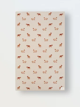 Мягкий вязаный плед "Лошадки"