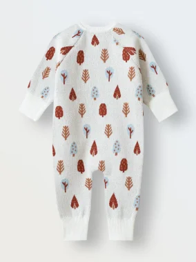 Вязаный комбинезон "Деревья"