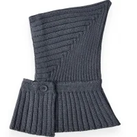 Вязаная шапка Leokid Woolwood Deep Gray