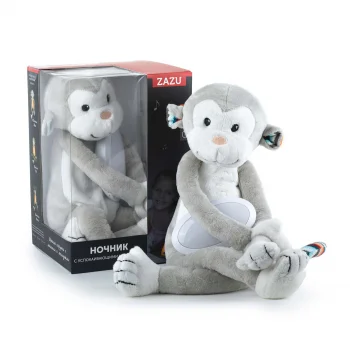 Ночник с успокаивающими мелодиями ZAZU. Обезьянка Макс (MAX). 1+.