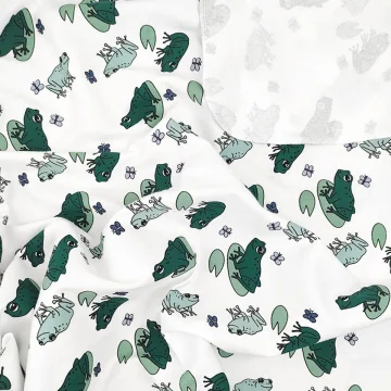 Сет из 2х пелёнок Mjölk Лягушки/Magic Mint