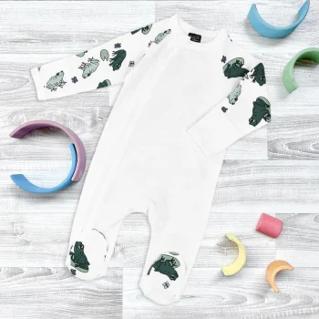 Комбинезон Mjölk Sleep and Play Лягушки, с рукавом реглан