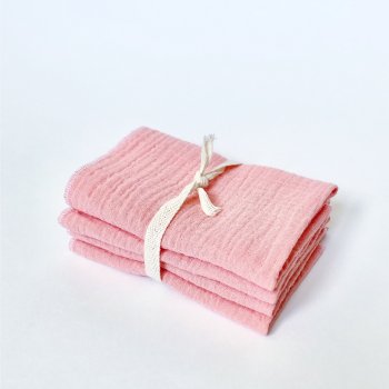 Сет из 4х муслиновых салфеток Mjölk Coral