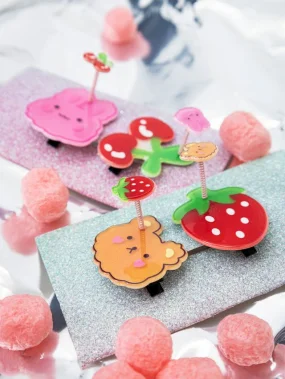 Набор Заколок 2шт, HAPPY SPRINGIES strawberry