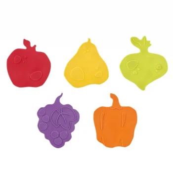 Мини-коврики детские противоскользящие для ванной Fresh mix от ROXY-KIDS, 5 шт