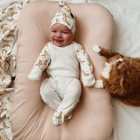Комбинезон Mjölk Sleep and Play Бананы, с рукавом реглан