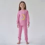 Пижама "Зайка на луне", пепельно-розовая