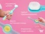 Детские зубные щетки SMILE от ROXY-KIDS, цвет розовый и голубой, 2 шт