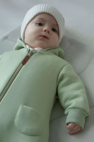 Комбинезон с капюшоном футер хаки