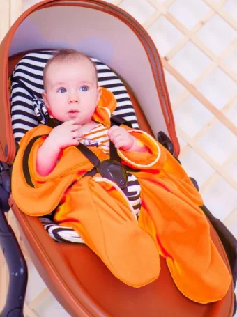 Конверт-Звездочка "Оранж", флис (с рукавами)