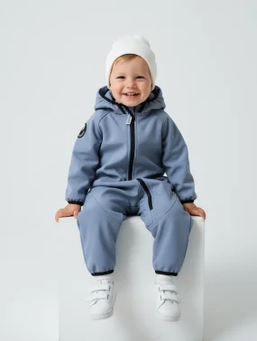 Комбинезон демисезонный Softshell, Cеро-голубой