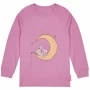 Пижама "Зайка на луне", пепельно-розовая