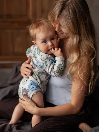 Боди Mjölk Grizzly Bears с длинным рукавом