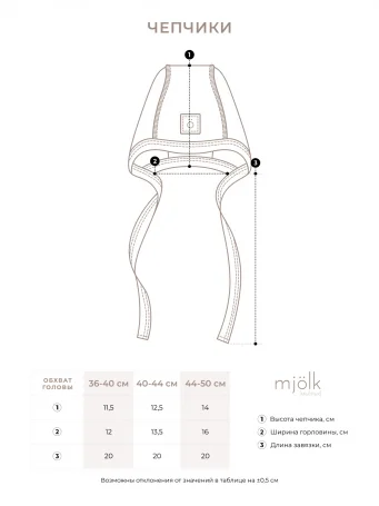 Чепчик Mjölk Круассаны