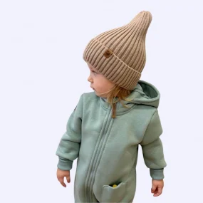 Вязаная шапочка "Тыковка" Woolly, Тёплый беж