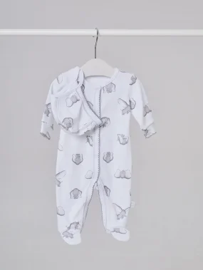 Комплект слип с шапочкой "Слоник"