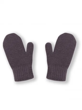 Варежки вязаные, Графит