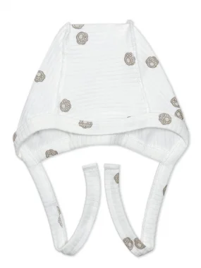 Чепчик швы наружу Рубчик RinaAmari Лапки, Экрю