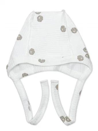 Чепчик швы наружу Рубчик RinaAmari Лапки, Экрю