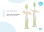 Щетки детские зубные массажер прорезыватель для десен FLOWER от ROXY-KIDS, 2 шт, мята/бежевый