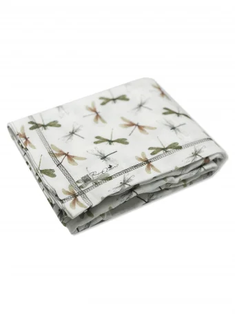 Муслиновая пеленка Стрекозы 90*130 (+/-5 см)