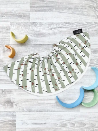 Двусторонний нагрудник Mjölk Birch Trees