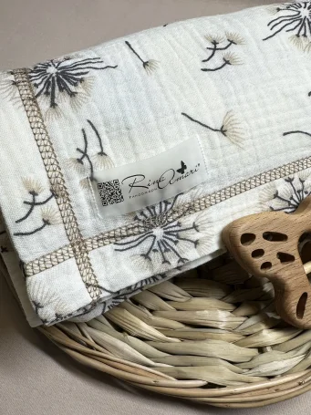 Муслиновая пеленка Летящие Мечты 90*130 (+/-5 см)