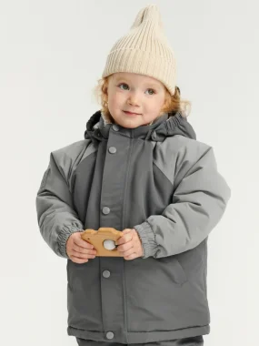  Зимняя куртка Leokid Color Block “Fjord Gray”