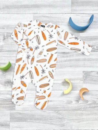 Комбинезон Mjölk Sleep and Play Сёрфы, на манжетах
