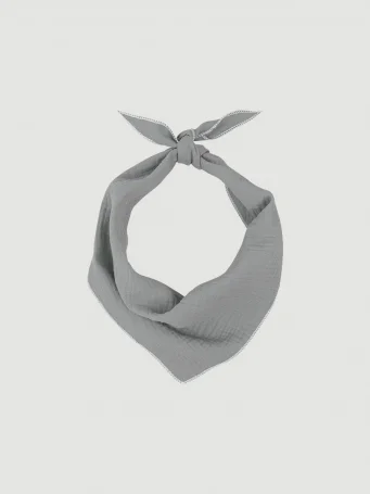 Платочек Mjölk Storm Gray из муслинового хлопка