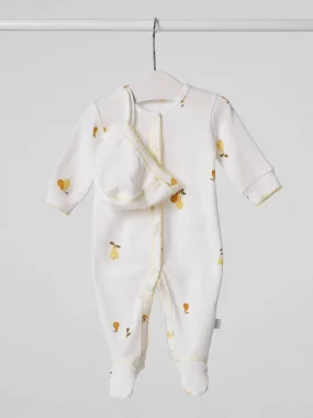 Комплект (Комбинезон ажур + чепчик), Сочная груша