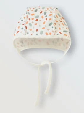 Чепчик для новорожденного, Экрю в крапинку