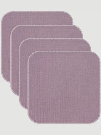 Сет из 4х муслиновых салфеток Mjölk Violet