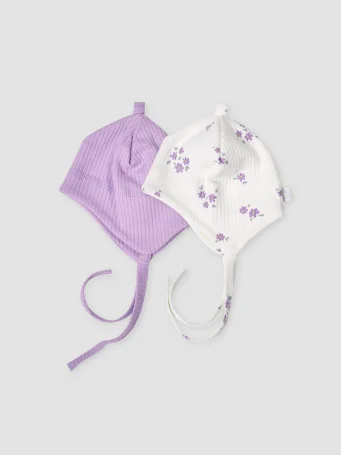 Шапочки 2 шт., Лиловый луг