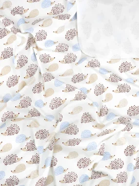 Сет из 2х пелёнок Mjölk Ёжики на экрю/Ночное небо