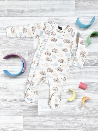 Комбинезон Mjölk Sleep and Play Ёжики на экрю