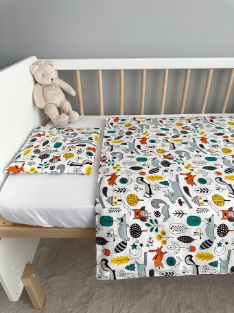 Комплект в кроватку Babyshowroom, 4 пр., "Зайцы"
