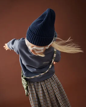 Вязаная шапка Leokid Beanie (Navy Blue)