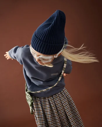 Вязаная шапка Leokid Beanie (Navy Blue)
