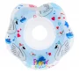 Круг для купания новорожденных и малышей на шею Flipper Лебединое озеро, цвет голубой