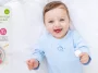 Ножницы детские маникюрные для новорожденных и малышей ROXY-KIDS с прорезиненными ручками и чехлом, цвет голубой