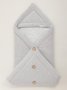 Демисезонный конверт-одеяло Mimibaby серый
