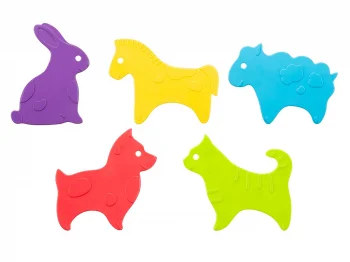 Мини-коврики детские противоскользящие для ванной ROXY-KIDS, 5 шт