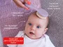 Щеточка детская расческа с натуральной щетиной с расческой-гребешком ROXY-KIDS, цвет Лавандовый