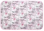 Клеёнка-наматрасник подкладная с резинками-держателями ZOO от ROXY-KIDS 70х100 см, цвет серо-розовый