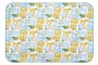Клеёнка-наматрасник подкладная с резинками-держателями ZOO от ROXY-KIDS 70х100 см, цвет желто-синий