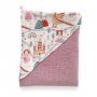 Муслиновое полотенце Babyshowroom, 100х100 см., Принцессы/розовый