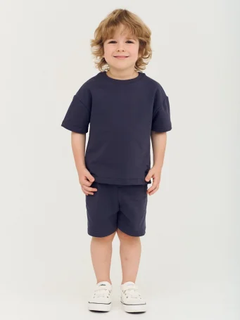 Комплект футболка и шорты, Графит